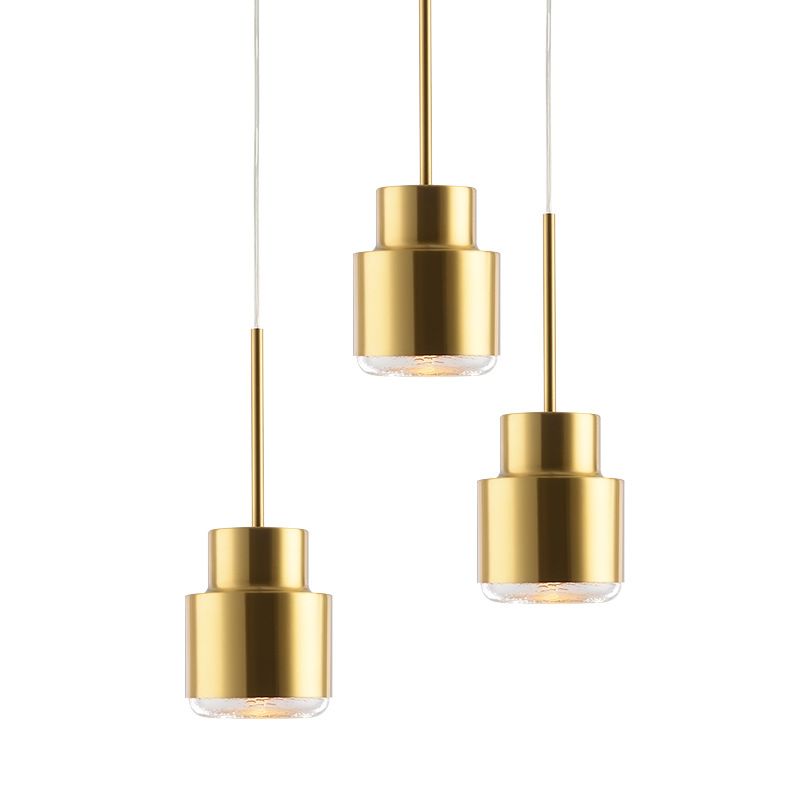 Metal One Blub Hanging Light Postmodern Style Suspension Pendentif For Coffee Shop