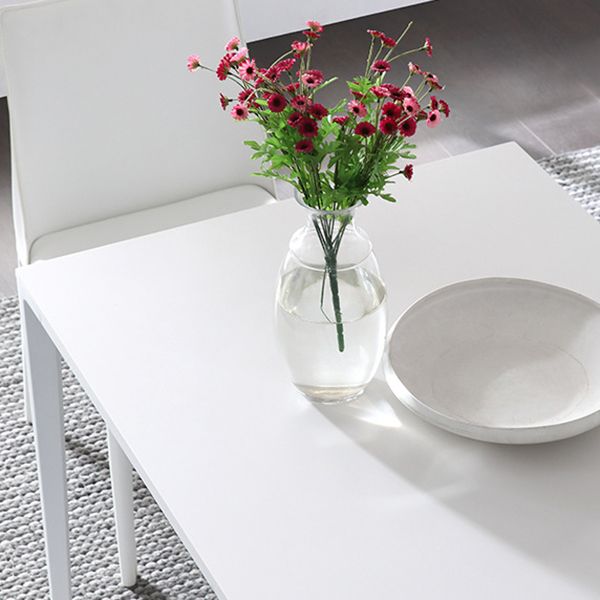 Modern Style Rectangle Table Set 1/2/4/5/6/7 Pieces Dining Set with Metal Legs