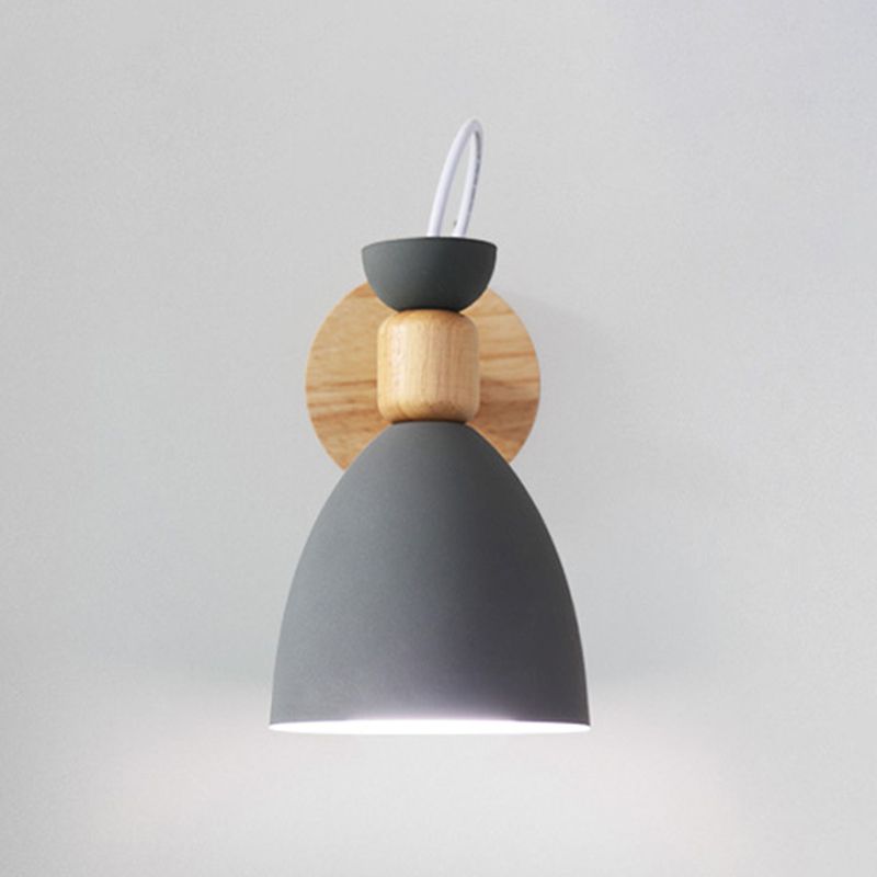 Moderne lampade a forma di macaron metallo 1 fluide con applique leggeri