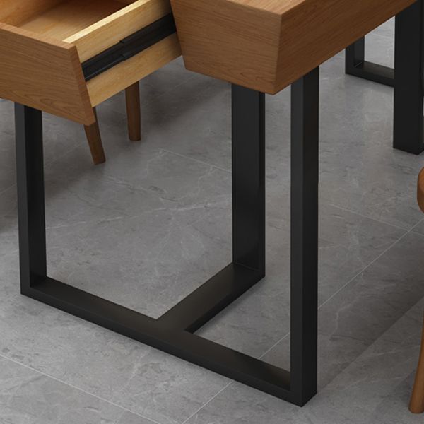 Industrial Style Dining Site Table Solid Wood Dining Room Furniture for Home
