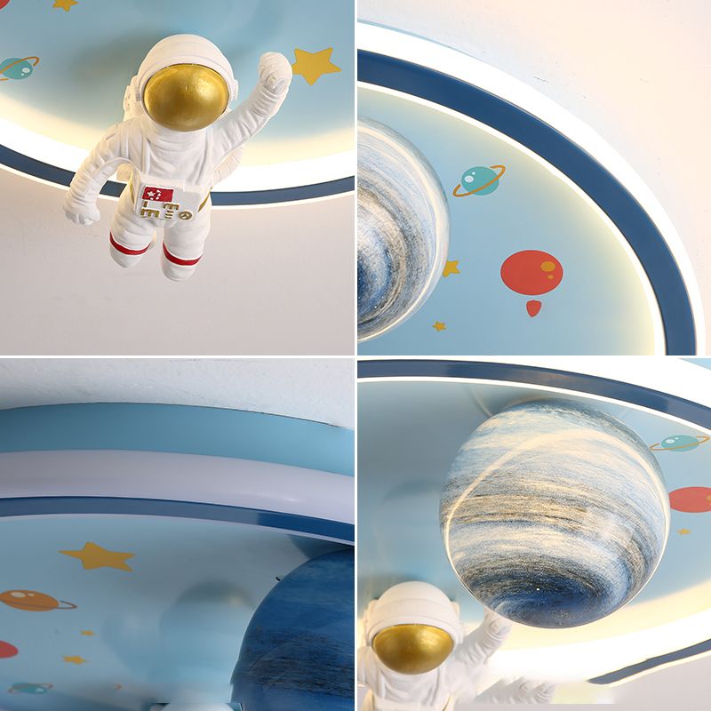 Plafonnier LED créatif d'astronaute, plafonnier de Style moderne pour chambre de garçon