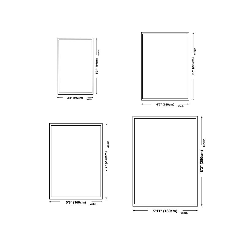 Beige Modern Rug Polyester Color Block Rug Non-Slip Backing Area Rug for Home Decor