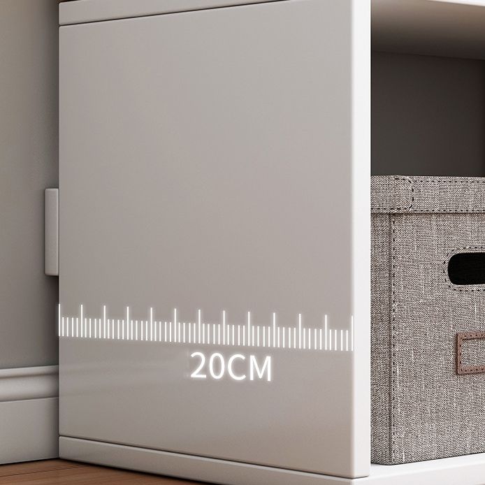 Modern Engineer Wood Bookshelf Open Back Bookcase,17.7"L x 7.9"W x 11"H