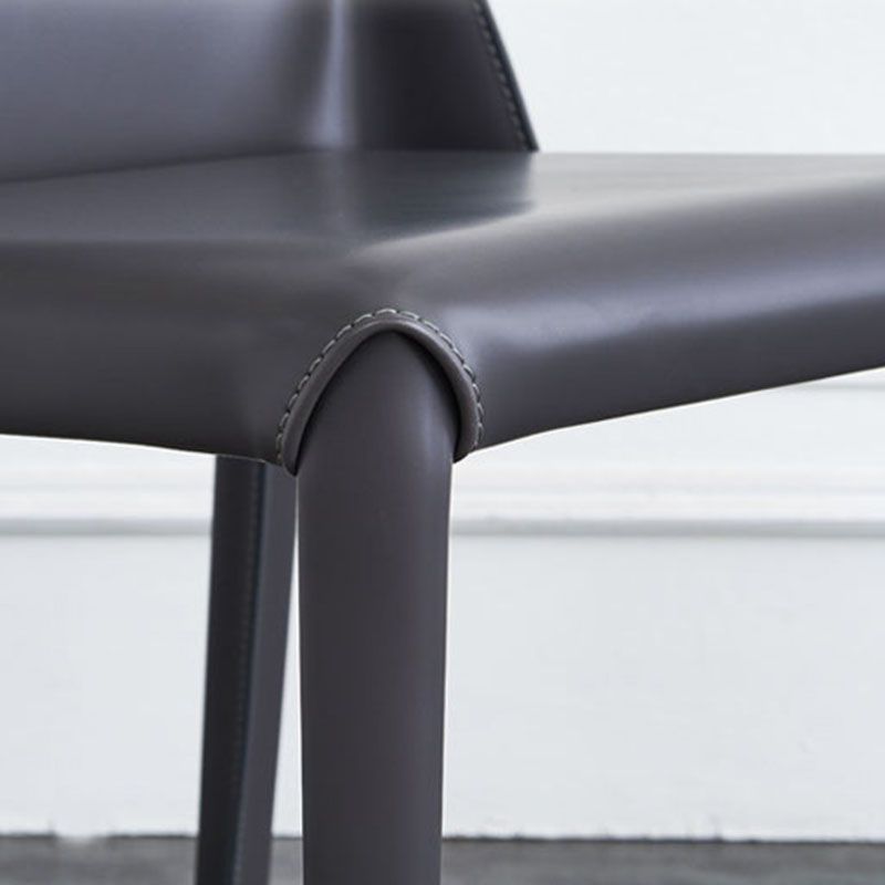 Contemporary Kitchen Dining Side Chair Faux Leather Side Chair