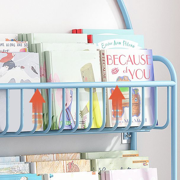 Contemporary Animals Book Shelf Metal Etagere Bookcase in Wall Mounted