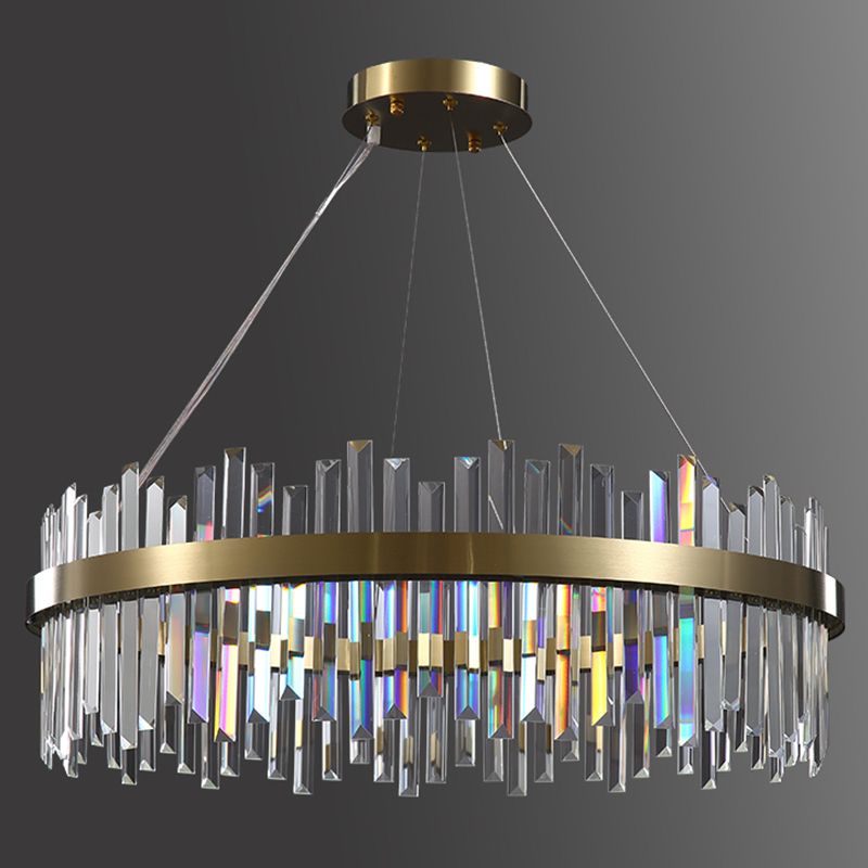 Lampadario geometrico a sospensione a sospensione lampadari di cristallo moderni per sala da pranzo