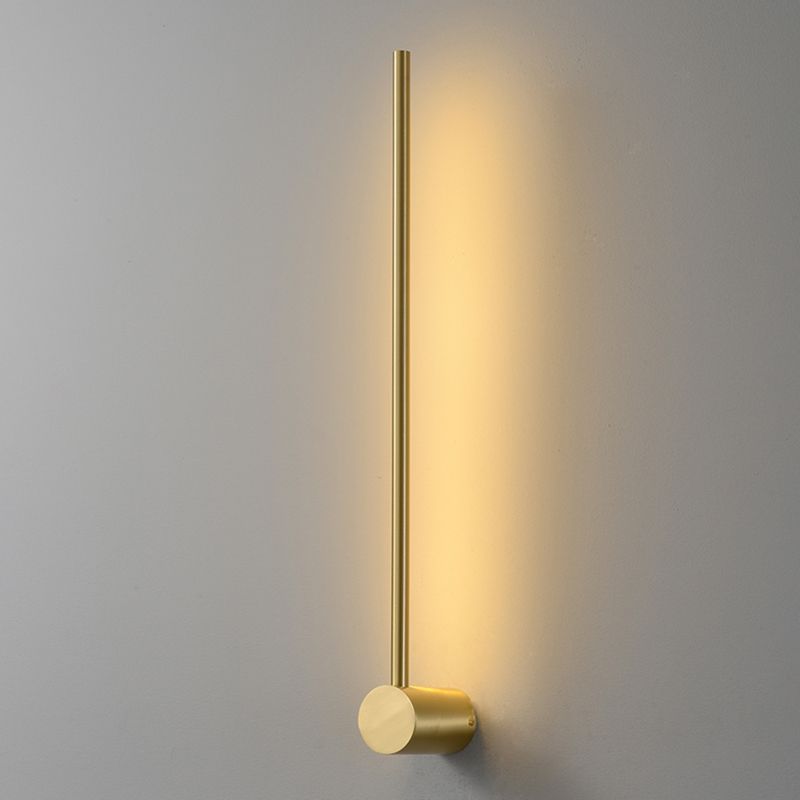 Metall lineare LED -Wandmontaglampe moderner Stil 1 leichte Leuchten in Gold