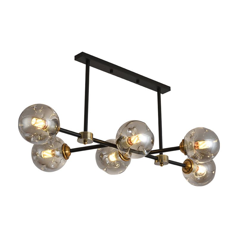 6-Light Contemporary Pendant Lights Global Glass Pendant Lighting Fixtures