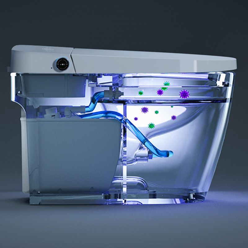 Modern One-Piece Toilet Bowl Floor Mounted Urine Toilet with Concealed Tank for Washroom