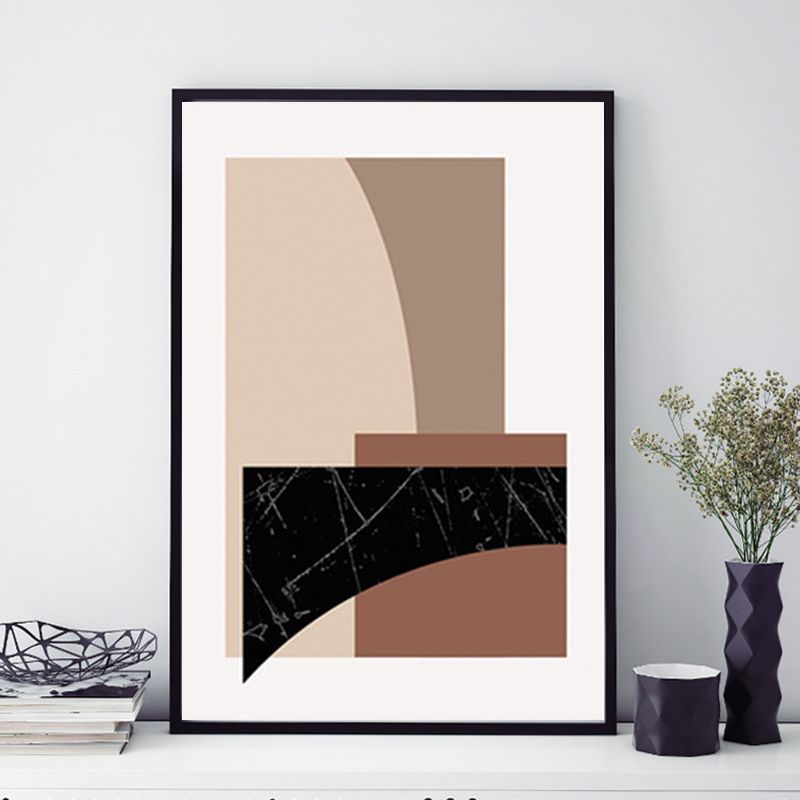 Abstract Canvas Print Textured Modern House Interior Wall Art Decor in Light Color
