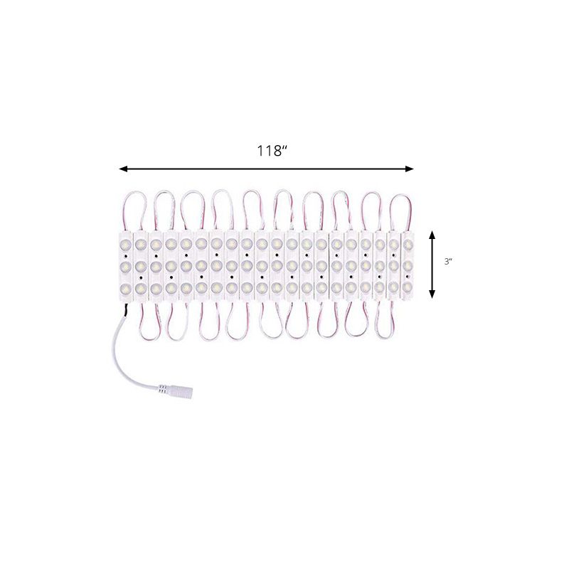 Éclair de maquillage linéaire en plastique Light Vanity Strip Light en blanc pour les dressings