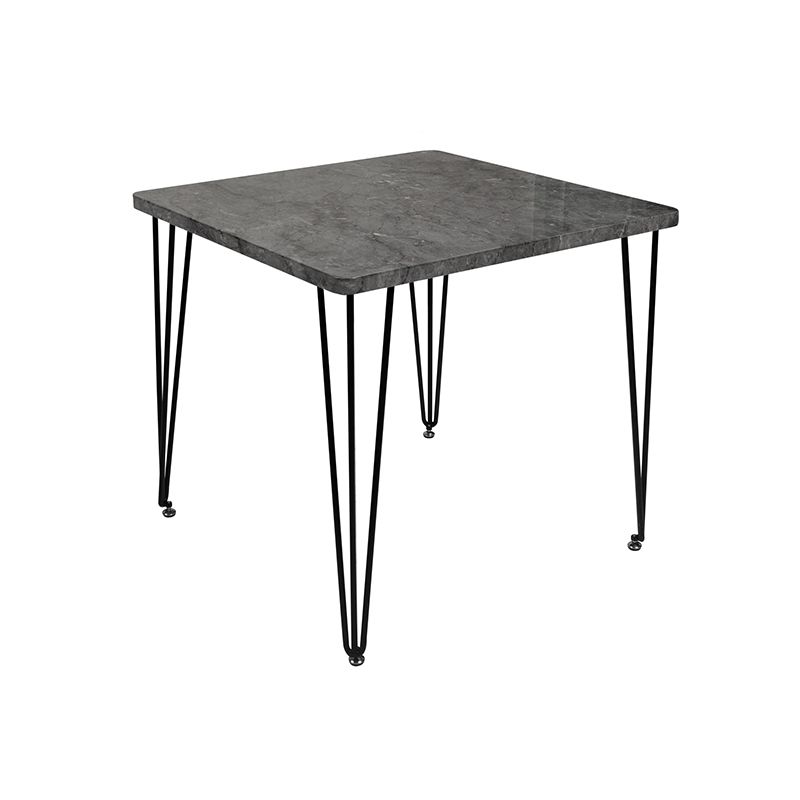 Mesa de comedor cuadrada de estilo industrial 4 Pegas Mesa de comedor para comedor para comedor