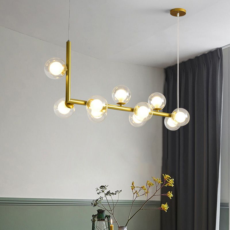 Bolas Dinning Room Over Island Lighting Glass Nordic Style Island Lighting Fixture