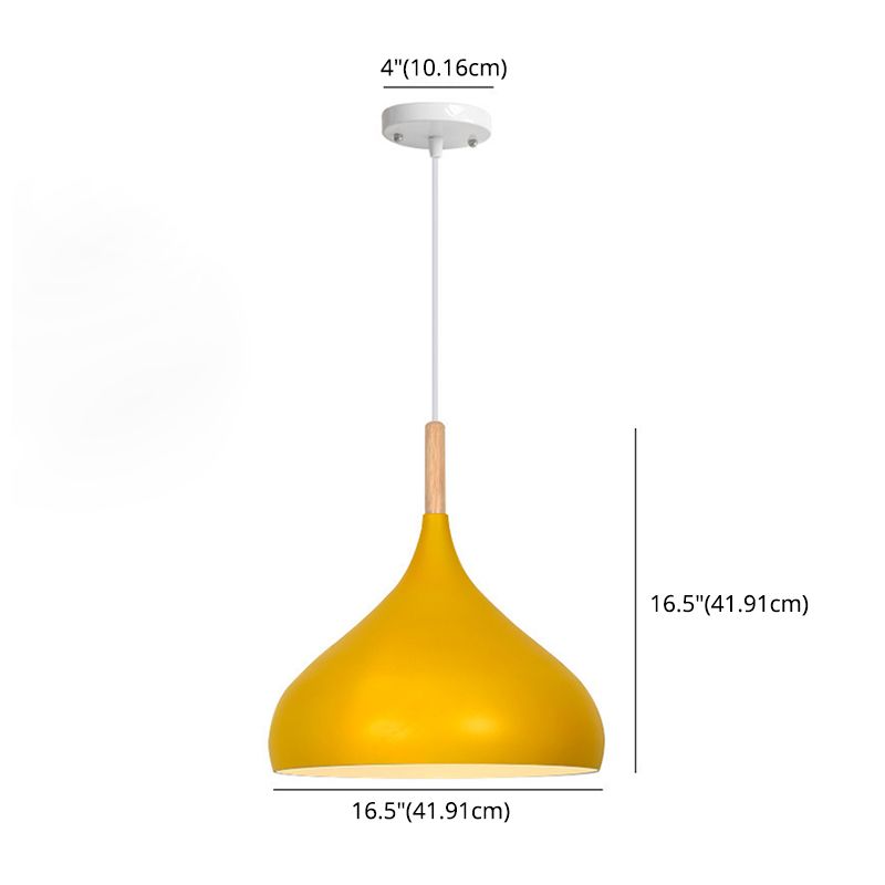 1 lumière en larme de larme suspendue