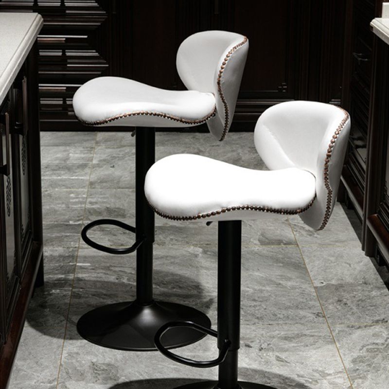 Modern Liftable Bar-stool PU Leather Counter Bar Stool with Metal Legs for Bristol