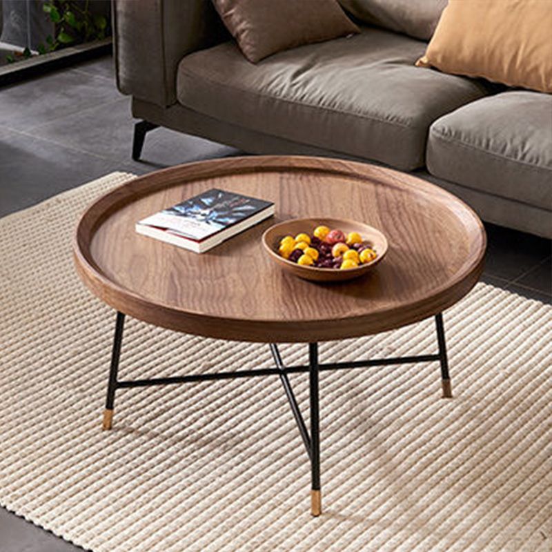 Contemporary Coffee Table Wooden Brown Coffee Cocktail Table