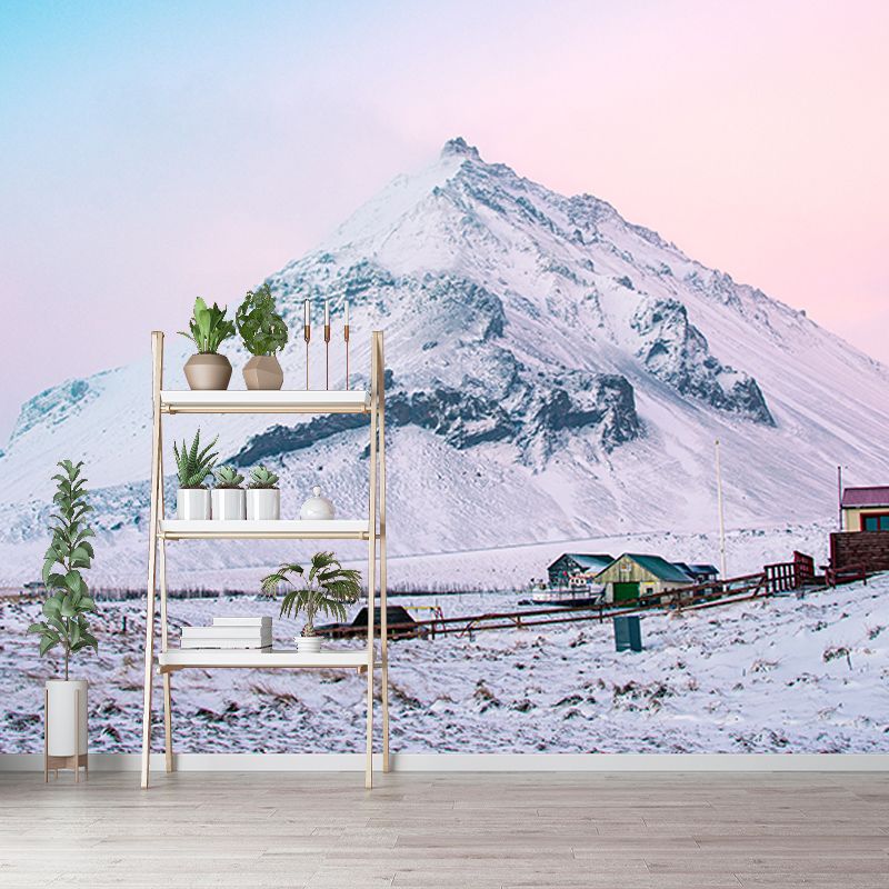 Modern Style Mural Wallpaper Majestic Mountains Photography Indoor Wall Mural