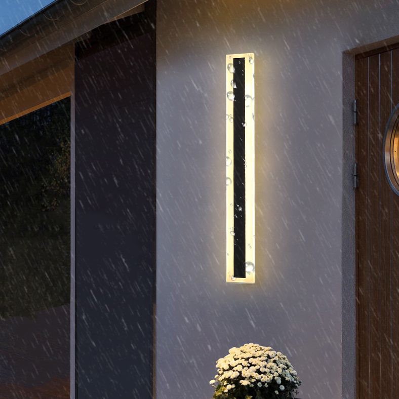 Sconce da parete lineare a 1 luce moderna illuminazione da parete in stile semplice moderno in nero