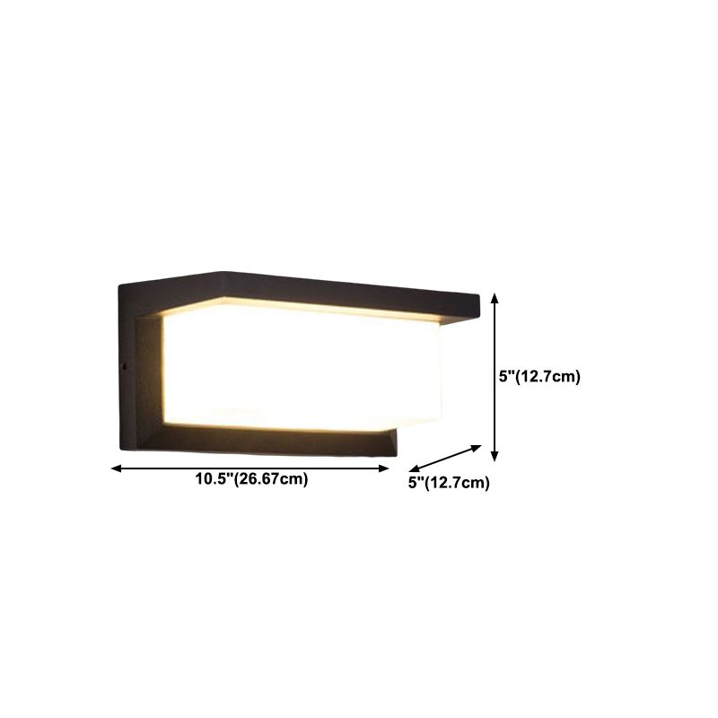 Contemporary Style Geometric Wall Mounted Lamps Metal 1 Light Wall Light Sconce