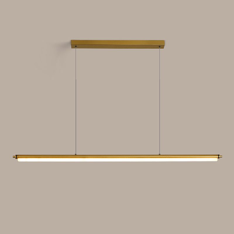 Contemporary Linear Island Light Metal 1 Light Island Lighting Fixtures