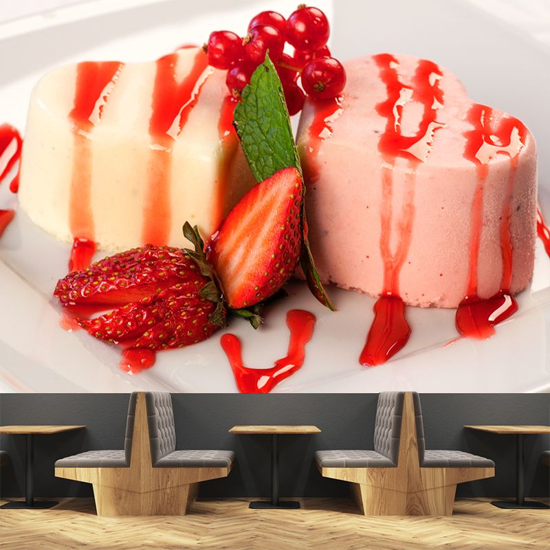 Sweet Cake Wall Paper Murals Water Resistant Cake Shop Wall Art, Custom-Made