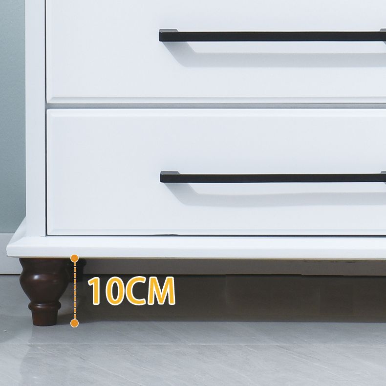 5 / 7 / 8 Drawers White Wooden Storage Chest Modern Style Storage Chest Dresser