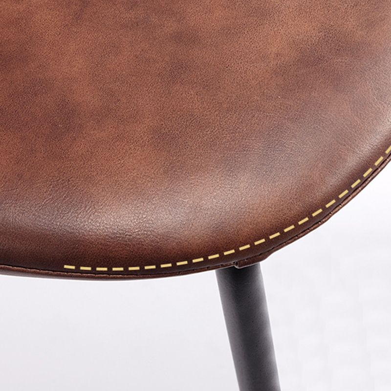 Black Metal Base Bar and Counter Stool Industrial Style Indoor Stool