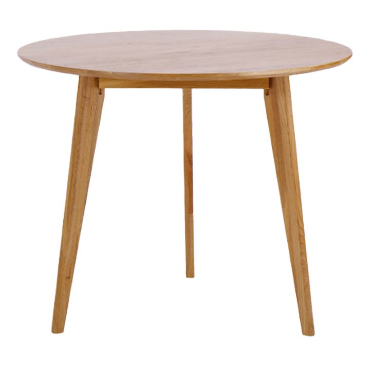 Round 4-foot Dining Table Oak Solid Wood Furniture for Dining Room Home