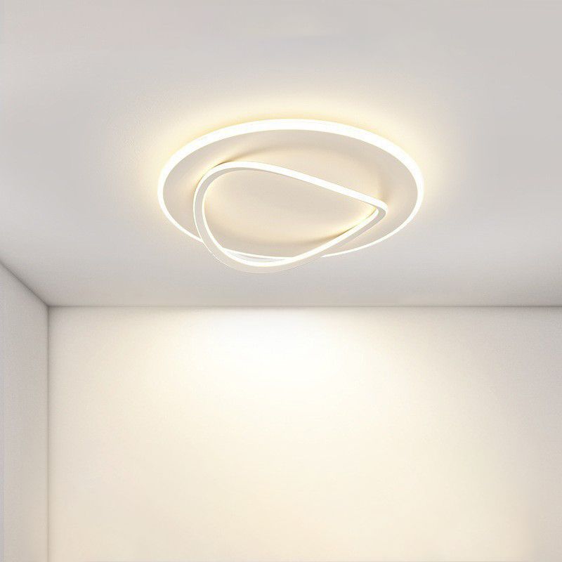 Contemporary Flush Mount Lighting LED White Ceiling Light for Bathroom