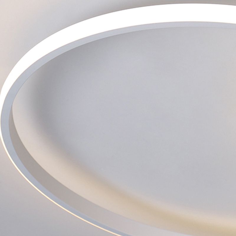 Plafonnier LED multi-anneaux encastré simple pour salon