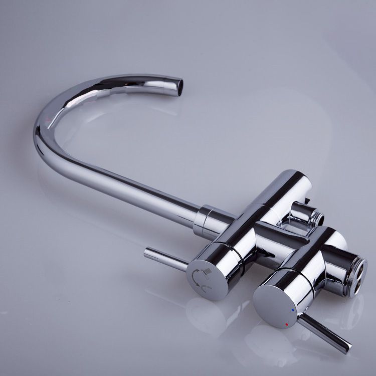 Modern Freestanding Tub Faucet Copper Floor Mounted Two Handle Freestanding Bathtub Faucet