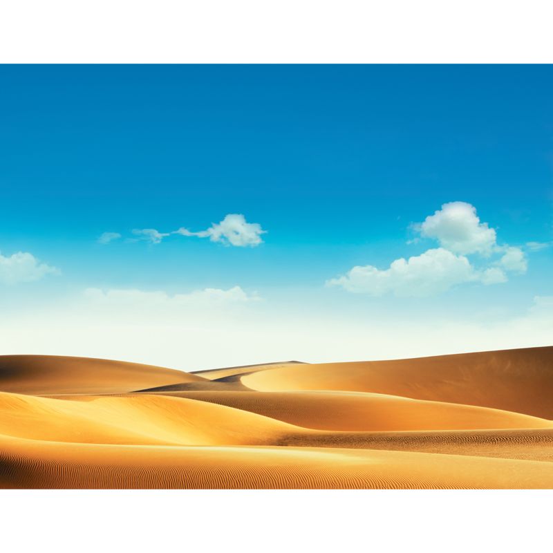 Large Desert Wall Mural Decal Modern Splendid Dune and Sky Wall Covering in Blue