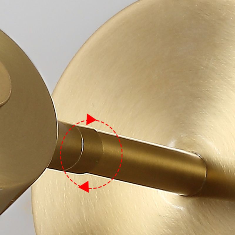 Modern Luxury Cylindroid Hanging Wall Lamp Electroplate Metal Wall Sconce for Interior Spaces