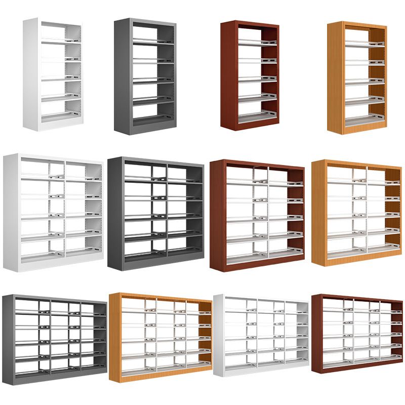 78.7-inch H Contemporary Style Cube Bookshelf Metal Bookcase with 5 Shelfs