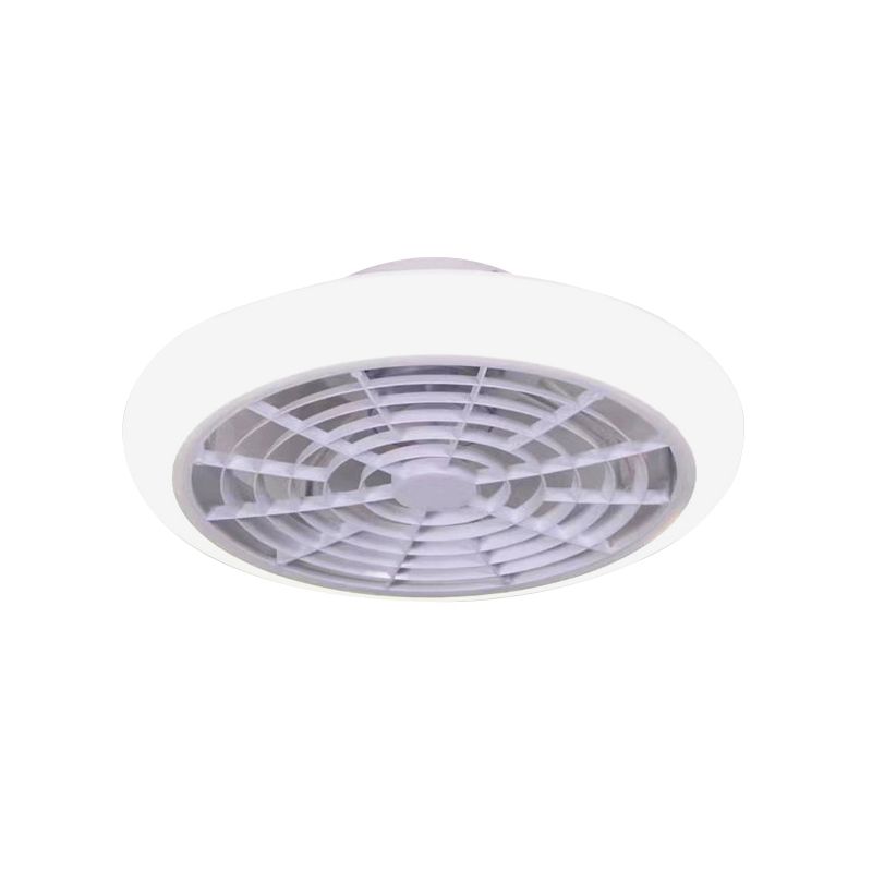 White/Pink/Blue LED Hanging ventilador de ventilador acrílico Donut Donut Semi Flush Monte Lámpara para sala de estar, 18 "W