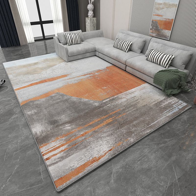 Luxury Graphic Pattern Rug Polyester Carpet Pet Friendly Area Rug for Home Decoration