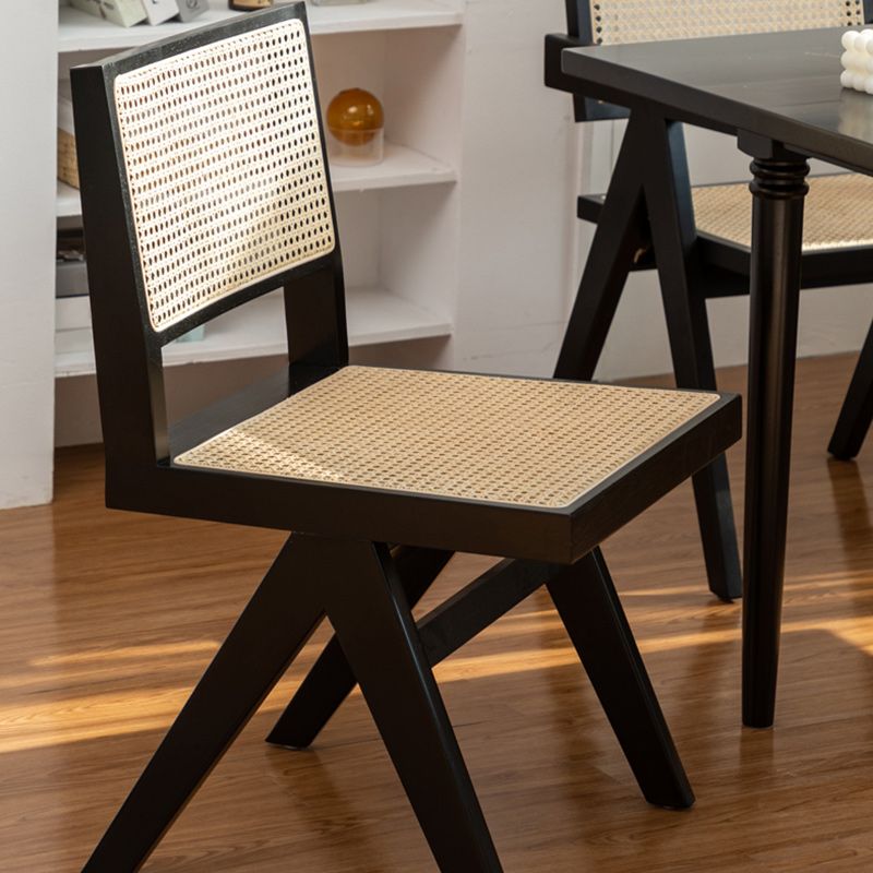 Dining Room Side Chairs Modern Rubber Wood Kitchen Chair for Home