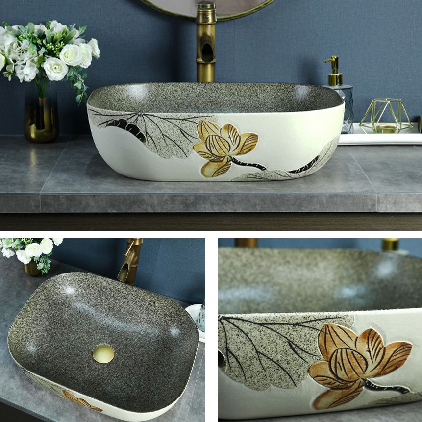 Porcelain Vessel Bathroom Sink Modern No Craftsmanship Vessel Bathroom Sink Only
