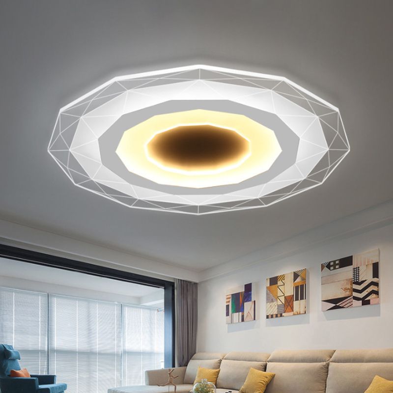 Ultrasottile Mulino a Vento/Gear/Fiore Flush Mount Semplice Acrilico Soggiorno LED Soffitto Flushmount Lampada in Bianco
