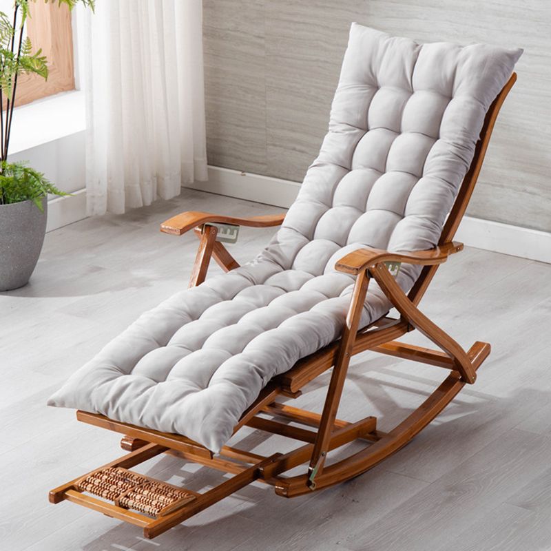 Antique Bamboo Recliner Chair Folding Recliner Chair with Cushion