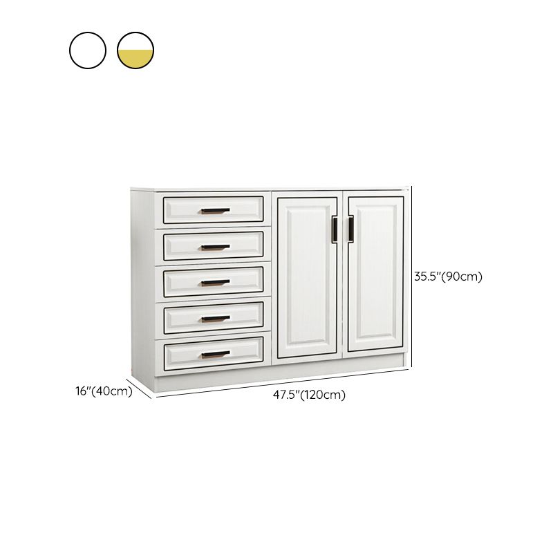 15.75" W Bachelor's Chest Wooden Home Double Dresser Without Mirror