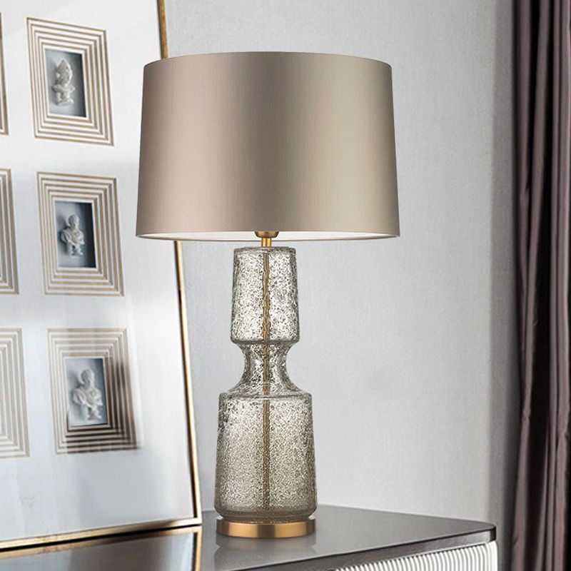 Cylinder 1-Light Table Light Postmodern Glass Table Lamp for Living Room