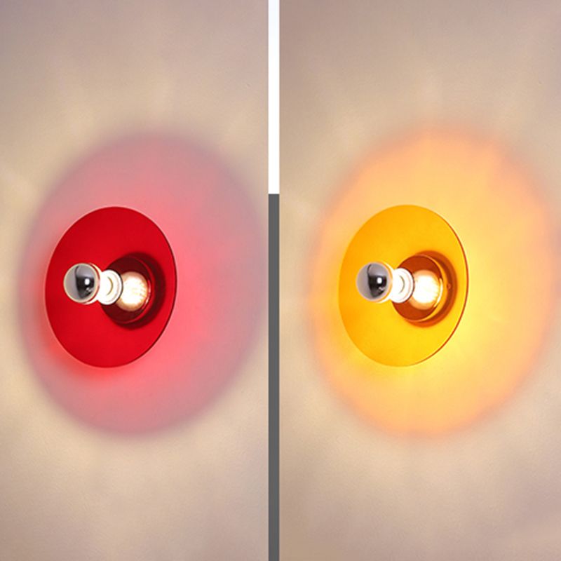 Runde Wandbeleuchtung Geräte moderner Metall 1 Lichtwandbeleuchtung