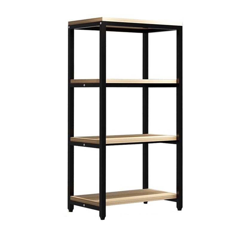 Metal Etagere Bookcase Industrial Open Back Book Shelf with Shelves for Office and Home
