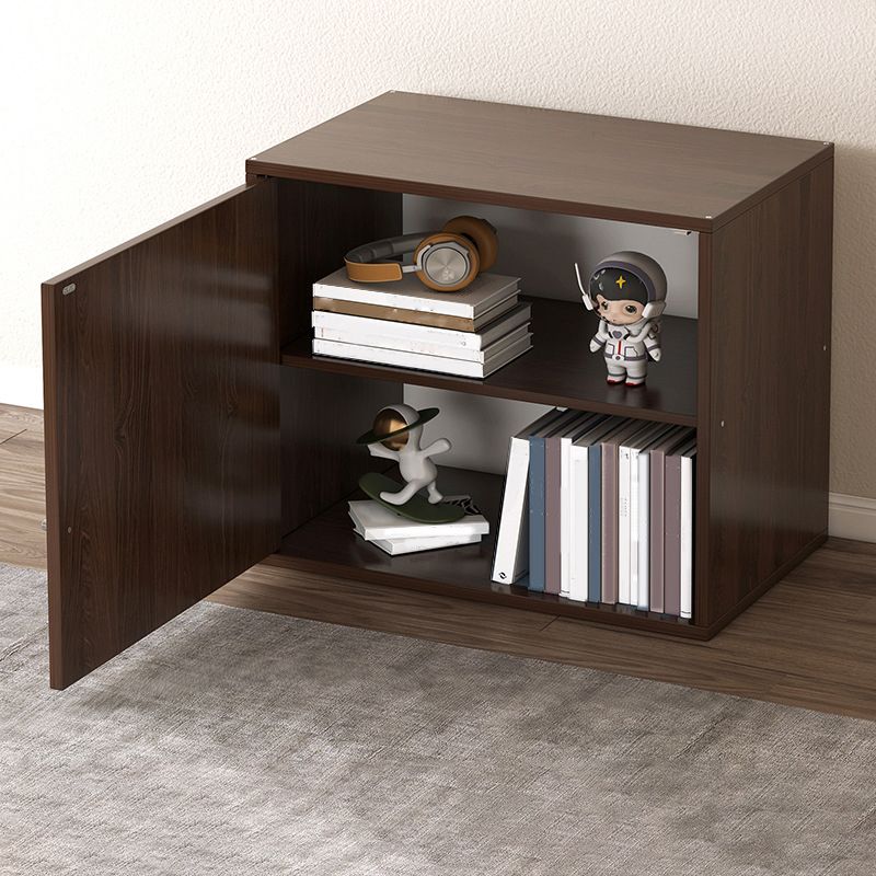 Contemporary Engineer Wood Bookshelf Open Back Bookcase,13.8"L x 9.4"W x 13.8"H