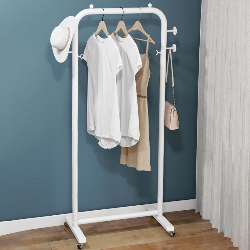 Metal Hall Tree Hooks and Pulley Entryway Kit Coat Hanger for Living Room