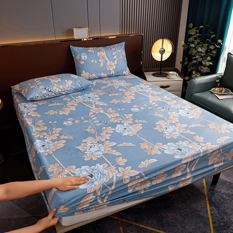 1 and 2 Piece Floral Bed Sheet Cotton Blend Dust Mite Resistant Bed Sheet Set