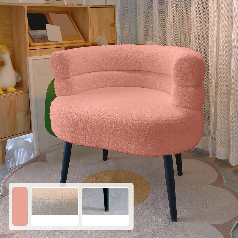 Ultra-Modern Arms Included Armchair Solid Color Arm Chair for Living Room