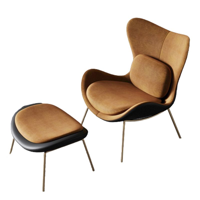 Velvet Accent Chair 33.85" Wide Armless Accent Room Chair for Living Room
