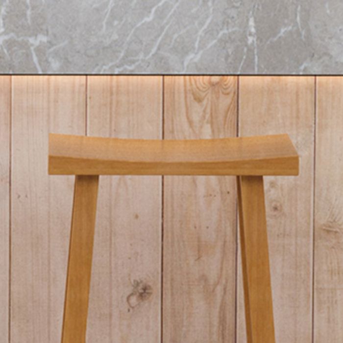Taburete de bar de madera sin respaldo, sin brazos, moderno, para cocina, con asiento y pedal de madera